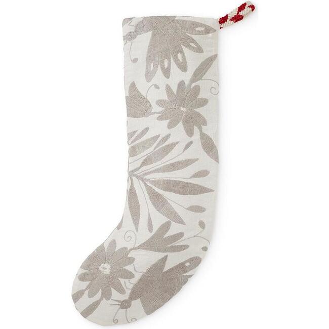 Otomi Holiday Stocking, Grey
