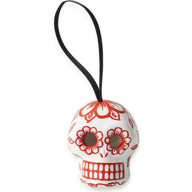 Skull Ornament, Red