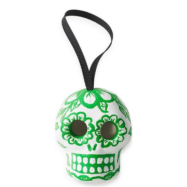 Skull Ornament, Green - Ornaments - 1