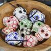 Skull Ornament, Green - Ornaments - 2