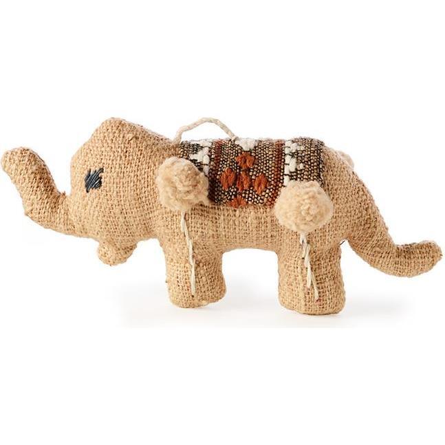 Elephant Ornament, Beige - Ornaments - 1