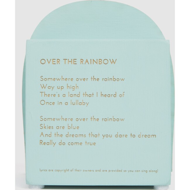 Over the Rainbow Music Box, Blue/Orange - Accents - 5