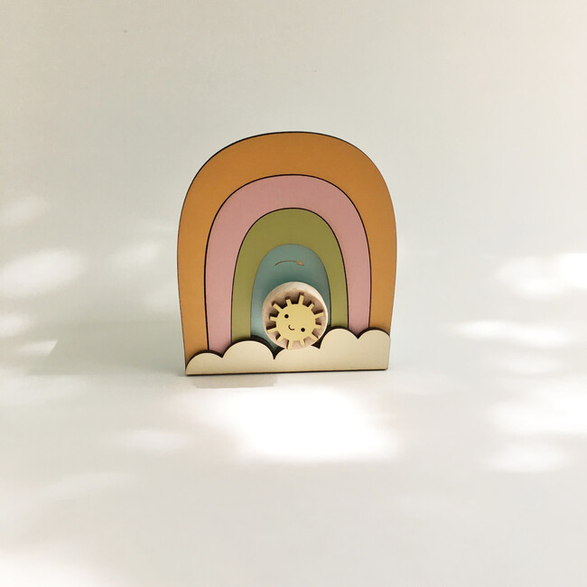 Over the Rainbow Music Box, Blue/Orange - Accents - 6