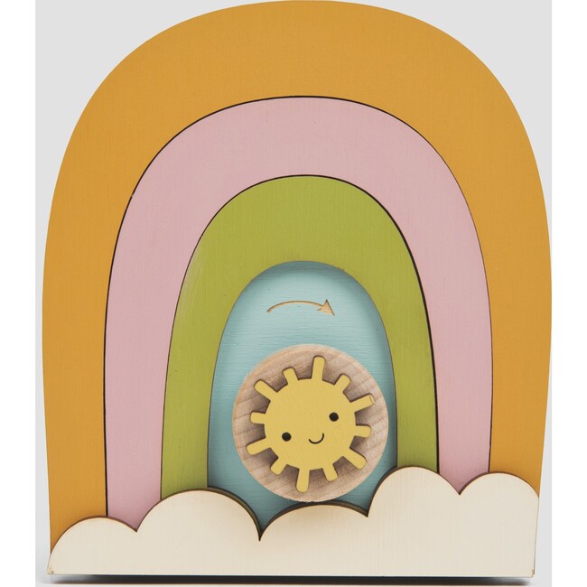 Over the Rainbow Music Box, Blue/Orange - Accents - 7