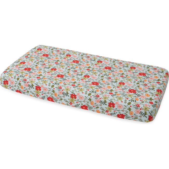 Cotton Muslin Crib Sheet, Primrose Patch