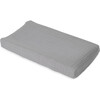 Cotton Muslin Changing Pad Cover, Nickel - Changing Pads - 1 - thumbnail