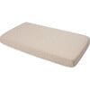 Cotton Muslin Crib Sheet, Taupe Cross - Crib Sheets - 1 - thumbnail