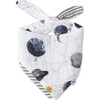 Cotton Muslin Reversible Bandana Bib, Planetary - Bibs - 1 - thumbnail