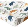 Cotton Muslin Changing Pad Cover, Dino Friends - Changing Pads - 4