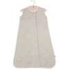 Cotton Muslin Quilted Sleep Bag Small, Grey Stripe - Sleep Sacks - 1 - thumbnail