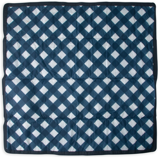 Indoor/Outdoor Blanket, Navy Plaid - Blankets - 1