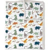 Cotton Muslin Big Kid Throw Quilt, Dino Friends - Quilts - 1 - thumbnail