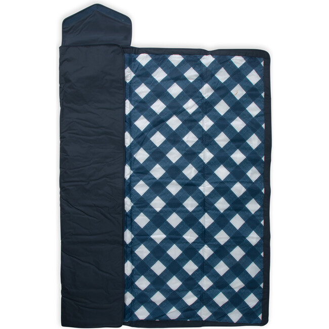 Indoor/Outdoor Blanket, Navy Plaid - Blankets - 3