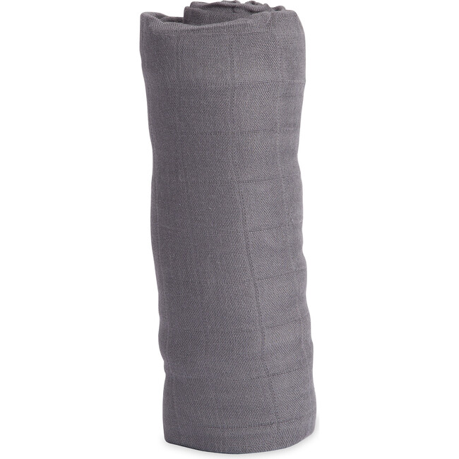 Deluxe Muslin Swaddle Blanket, Charcoal - Swaddles - 1
