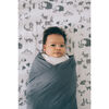 Deluxe Muslin Swaddle Blanket, Charcoal - Swaddles - 2 - thumbnail