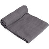 Deluxe Muslin Swaddle Blanket, Charcoal - Swaddles - 4 - thumbnail