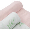 Deluxe Muslin Swaddle Blanket 2 Pack, Blush Peony Set - Swaddles - 3 - thumbnail