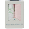 Deluxe Muslin Swaddle Blanket 2 Pack, Blush Peony Set - Swaddles - 4 - thumbnail
