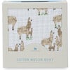 Cotton Muslin Quilt, Llama Llama - Quilts - 6