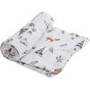 Cotton Muslin Swaddle Blanket , Forest Friends - Swaddles - 3 - thumbnail