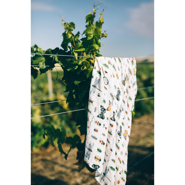 Deluxe Muslin Swaddle Blanket, Bugs - Swaddles - 4
