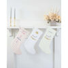 Linen Ballerina Holiday Stocking, Pink - Stockings - 2