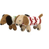Set of 2 Holiday Sweater Dachshunds Ornaments, Brown - Ornaments - 1 - thumbnail