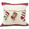 Stocking  Pillow, White - Accents - 1 - thumbnail
