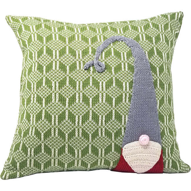 Gnome Pillow, Green