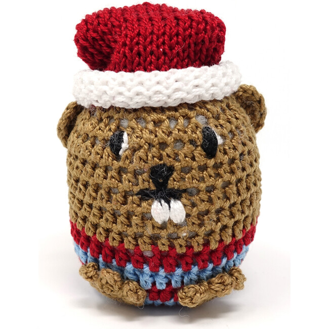 Beaver Holiday Ornament, Brown - Ornaments - 1