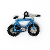 Beaded Bicycle Ornament, Blue - Ornaments - 1 - thumbnail