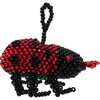 Beaded Ladybug Ornament, Red - Ornaments - 1 - thumbnail