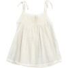 Tie String Top, Natural - Tees - 1 - thumbnail