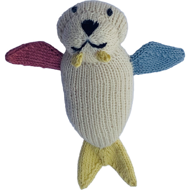 Walrus Hand Knit Rattle - Plush - 1