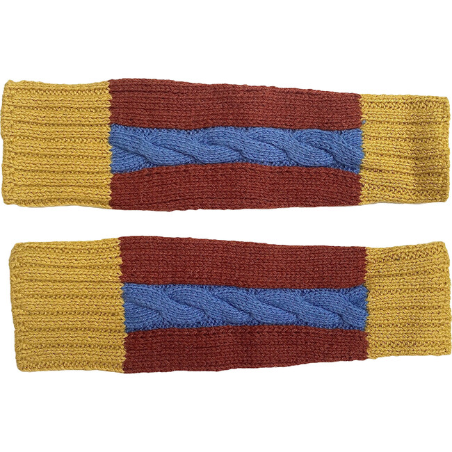 Multi Cable Leg Warmers Rust/Sky/Must