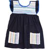 Rainbow Pocket Dress, Black - Dresses - 1 - thumbnail