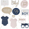 Customizable Gold Foiled Gender Reveal Photo Booth Props - Party - 1 - thumbnail