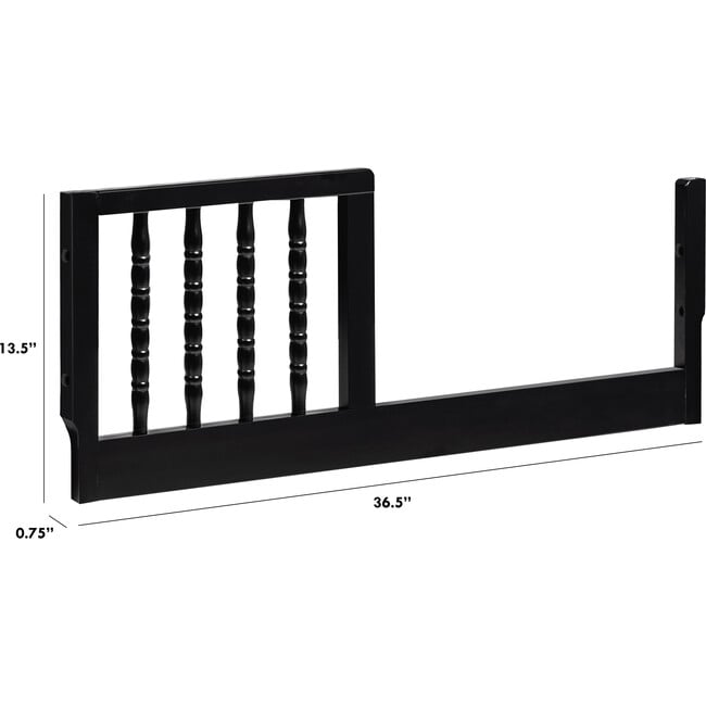 Mini Toddler Bed Conversion Kit, Ebony - Beds - 3