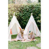 Sadie Play Tent, White Ditsy/Blush - Play Tents - 2 - thumbnail