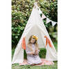 Scarlett Play Tent, Cream Ditsy/Terracotta - Play Tents - 3