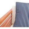 Alda Eucalyptus 4-Piece Outdoor Set, Natural/Navy Stripe - Outdoor Home - 3