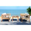 Alda Eucalyptus 4-Piece Outdoor Set, Natural/Colorblock - Outdoor Home - 6