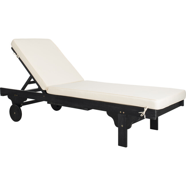Newport Lounge Chair, Black Eucalyptus/Beige