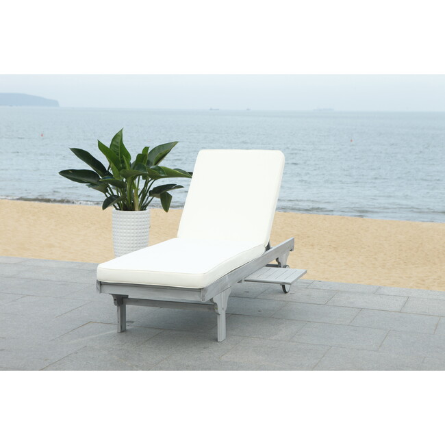 Newport Lounge Chair, Grey Eucalyptus/Beige