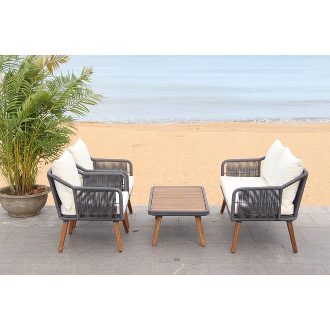 Raldin Rope 4-Piece Outdoor Living Set, Grey/Beige - Outdoor Home - 8