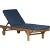 Newport Lounge Chair, Acacia/Beige - Outdoor Home - 1 - thumbnail