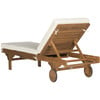 Newport Lounge Chair, Acacia/Navy - Outdoor Home - 3