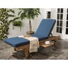 Newport Lounge Chair, Acacia/Beige - Outdoor Home - 2