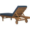 Newport Lounge Chair, Acacia/Beige - Outdoor Home - 3