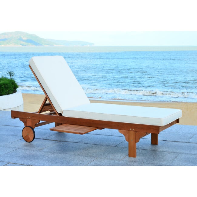 Newport Lounge Chair, Acacia/Navy - Outdoor Home - 6